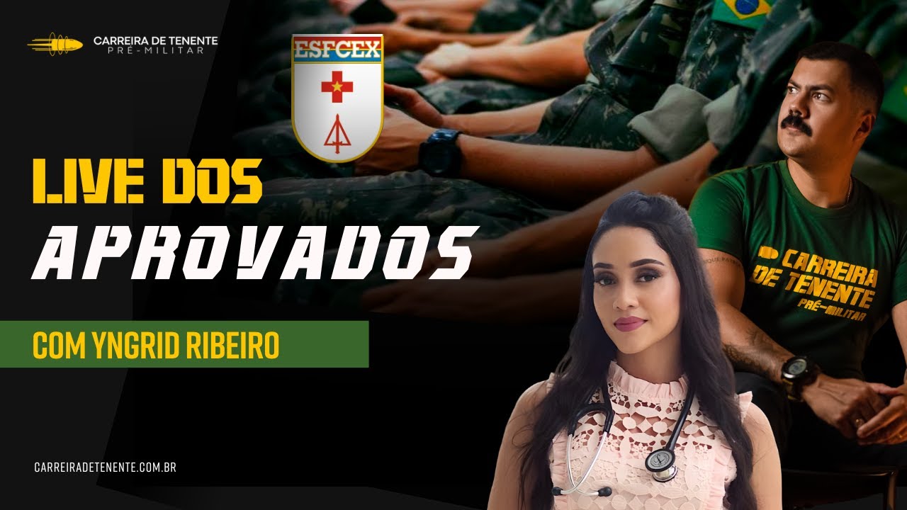 Live dos Aprovados ESFCEx #2 | Yngrid Ribeiro