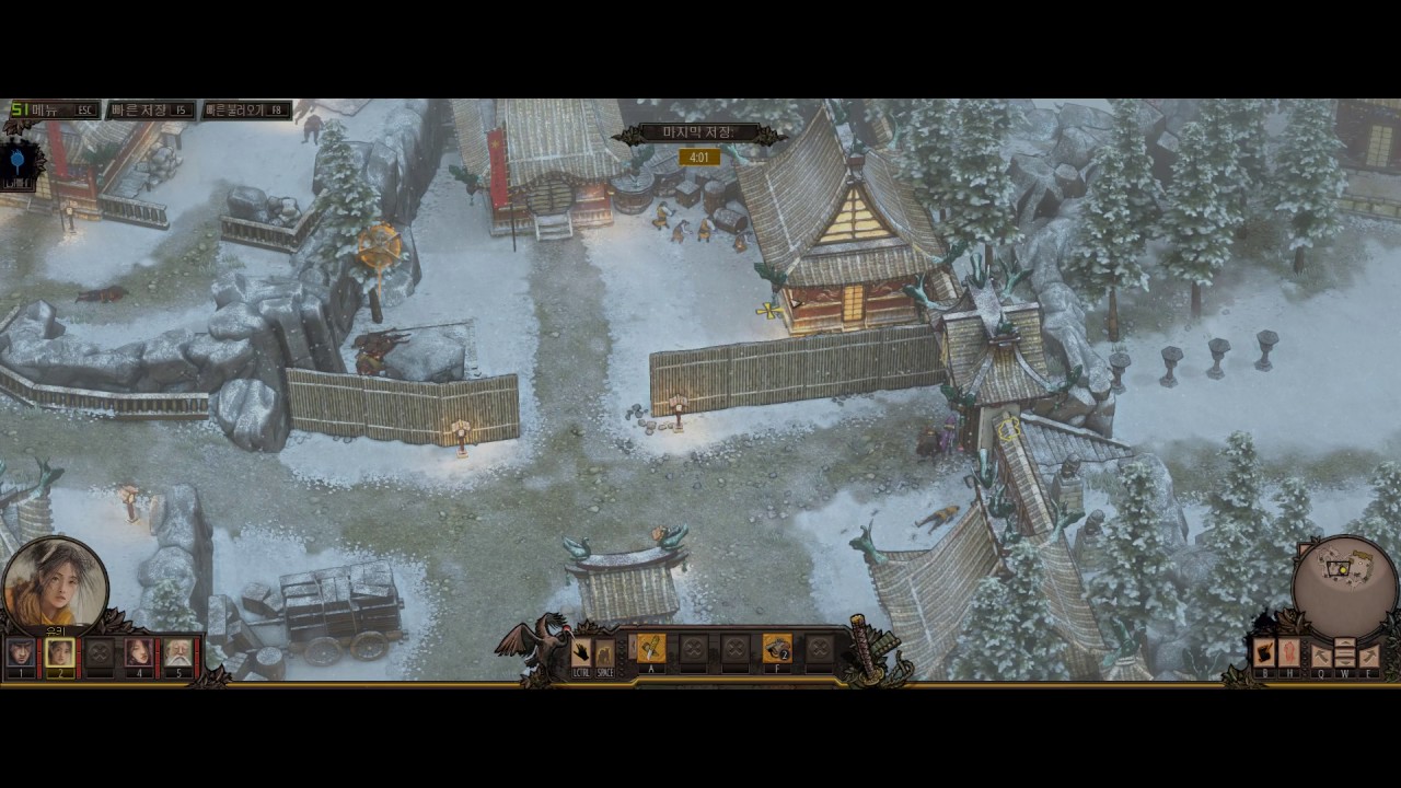Shadow Tactics  Hardcore Speedrun #10 Mount Tsuru (Prison) 7:17