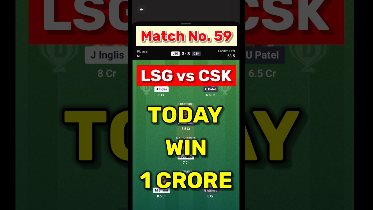 LSG vs CSK Dream11 Prediction | LSG vs CSK Prediction