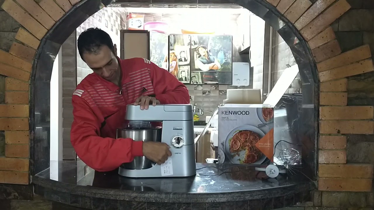 ريفيو عن عجان كينوود شيف اكس 1200وات شرح كامل له بالتفصيل Kenwood shef xl kitchen machine