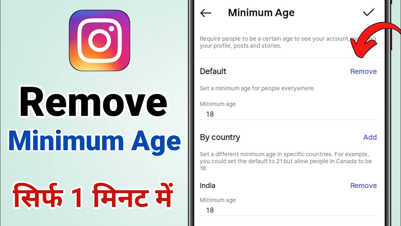 How To Remove Minimum Age Restriction On Instagram 2026