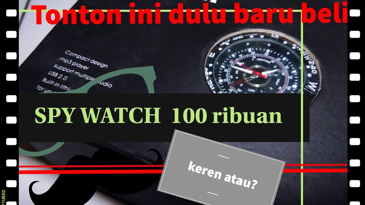 UNBOXING SPY WATCH CAM 100ribuan dapat 16GB
