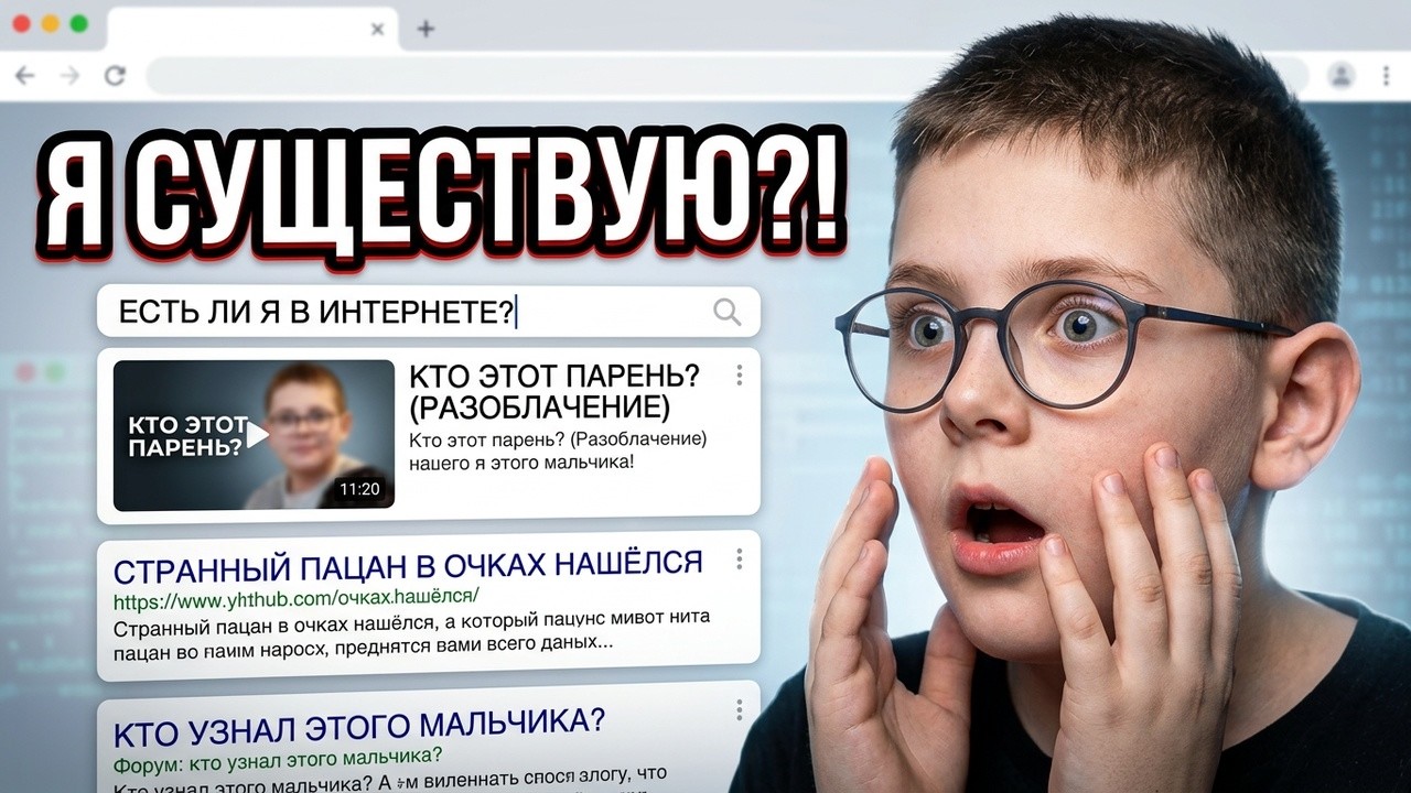 СМОТРЮ ЕСТЬ ЛИ Я В ИНТЕРНЕТЕ!