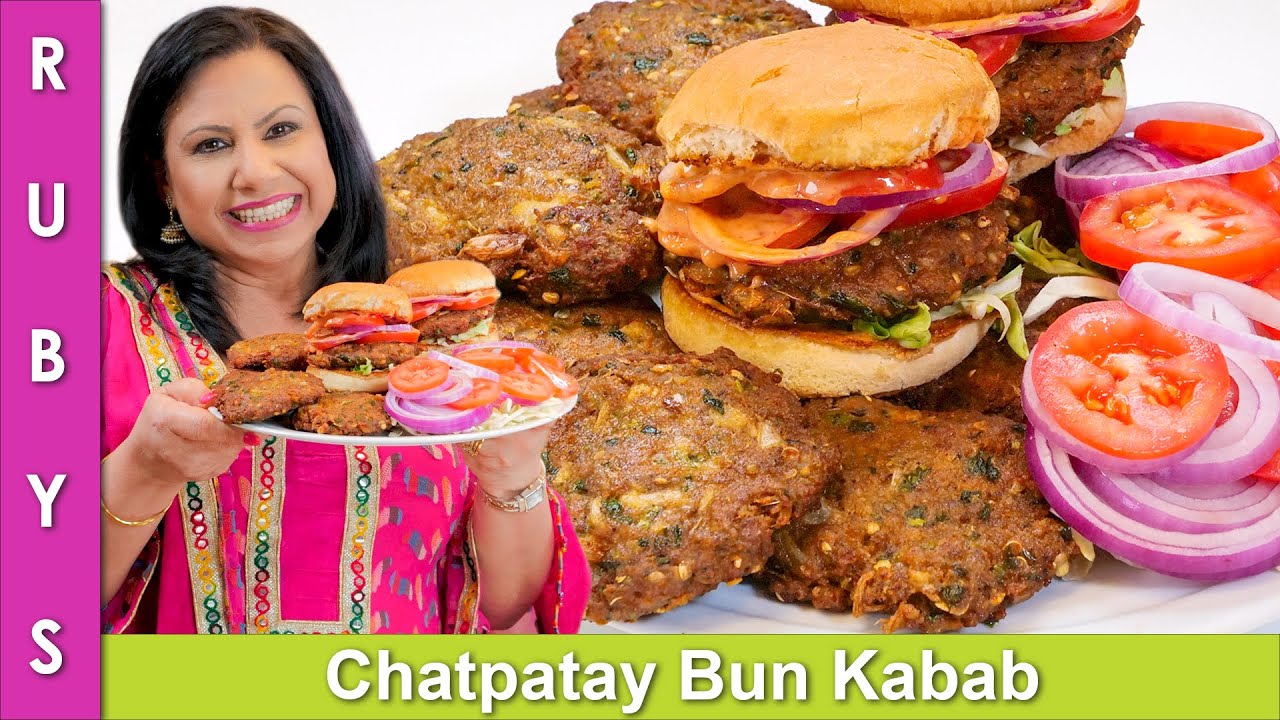 Kachay Keemay Ke Chatpatay Bun Kabab Recipe in Urdu Hindi - RKK