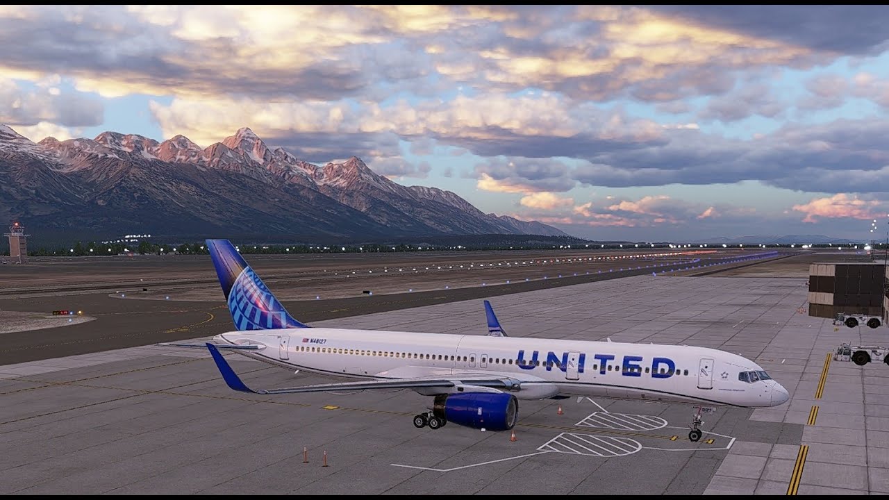 XP12.4.0 b2 FF B752 United West Coast Flight Ops | JACKSON HOLE-SAN DIEGO