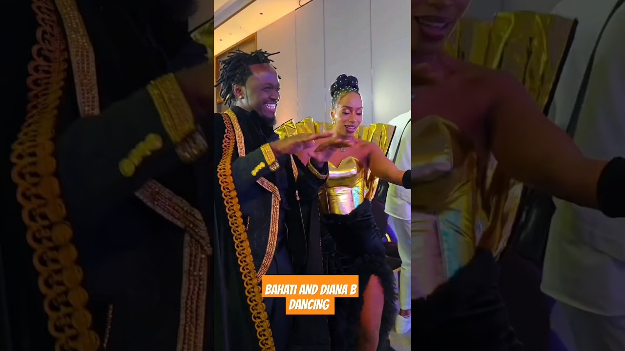 BAHATI AND DIANA B DANCING AT THE BAHATI'S BIG DAY EVENT #bahati #dianab #thebahatis