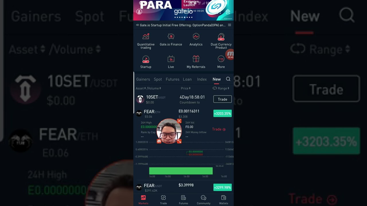 How to buy new coins listed, right after the countdown / gateio