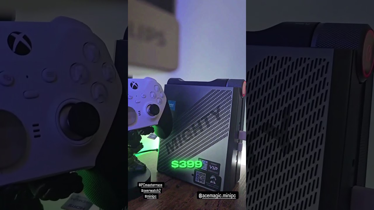 🤩 Booredatwork sharing his #ACEMAGICAD08 #MiniPC 🎮 Cool Appearance & RGB Lighting #overwatch2 #pcs