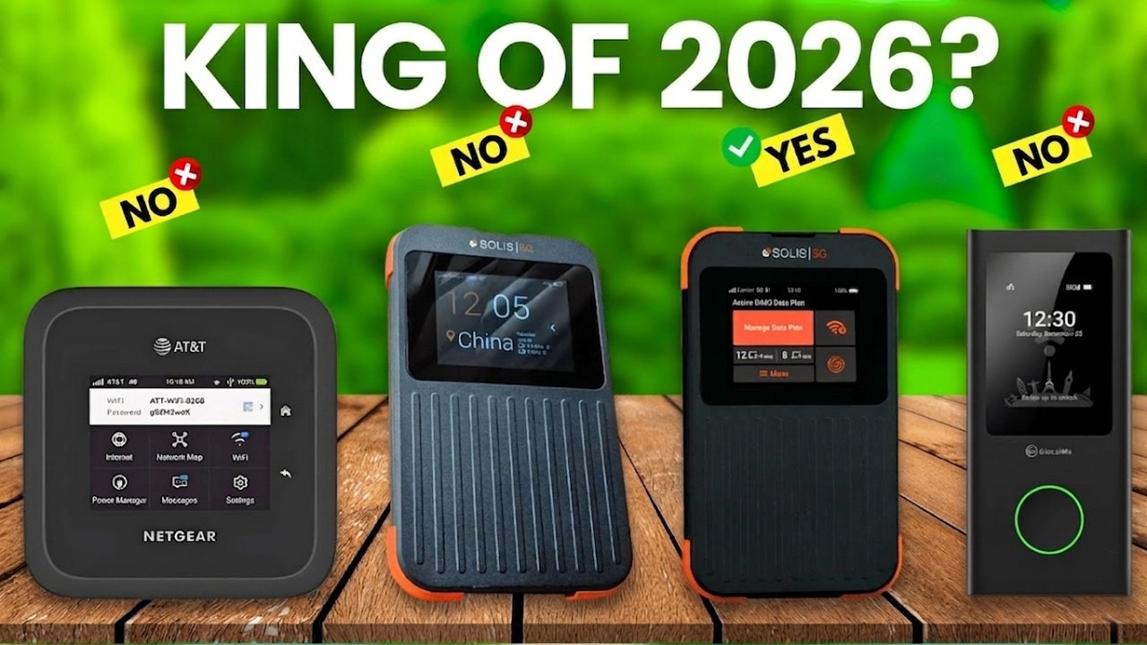 Top 5 Best 5G Portable WiFi Hotspots in 2026 (Watch Before You Buy)
