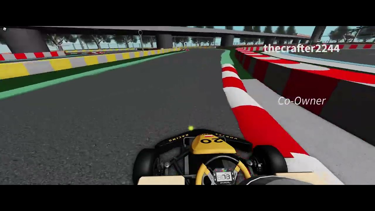 Hotlap around KF1 KRANJI RBLX with Helmet cam🏎