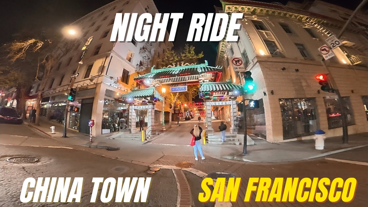 Night Ride Through China Town in San Francisco