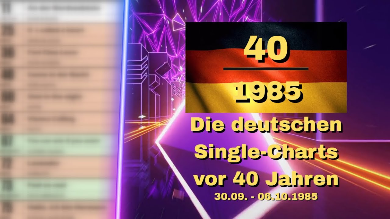 DAS waren HITS 40-85 | Die deutschen Single Charts Oktober 1985 | BetaVision | #SingleCharts1985