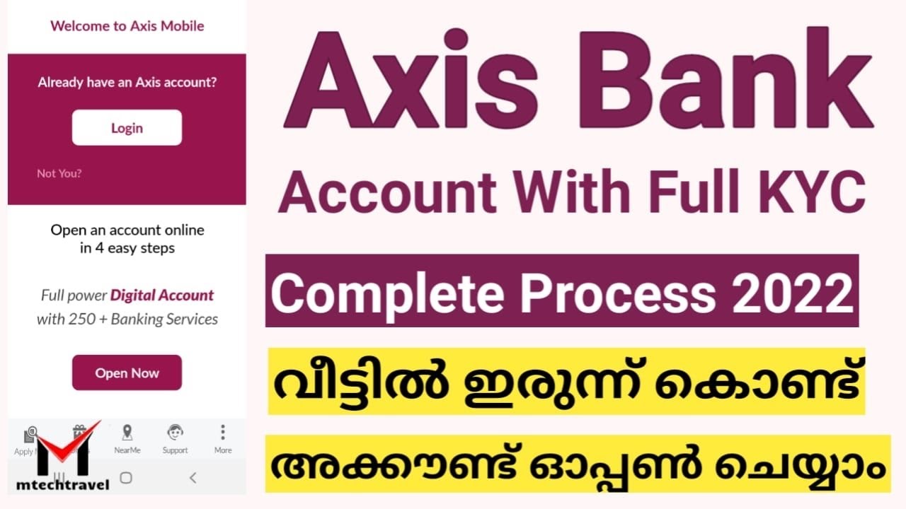 Axis Bank Account opening 2022 | Axis Bank Account Malayalam | Axis bank savings Account Malayalam