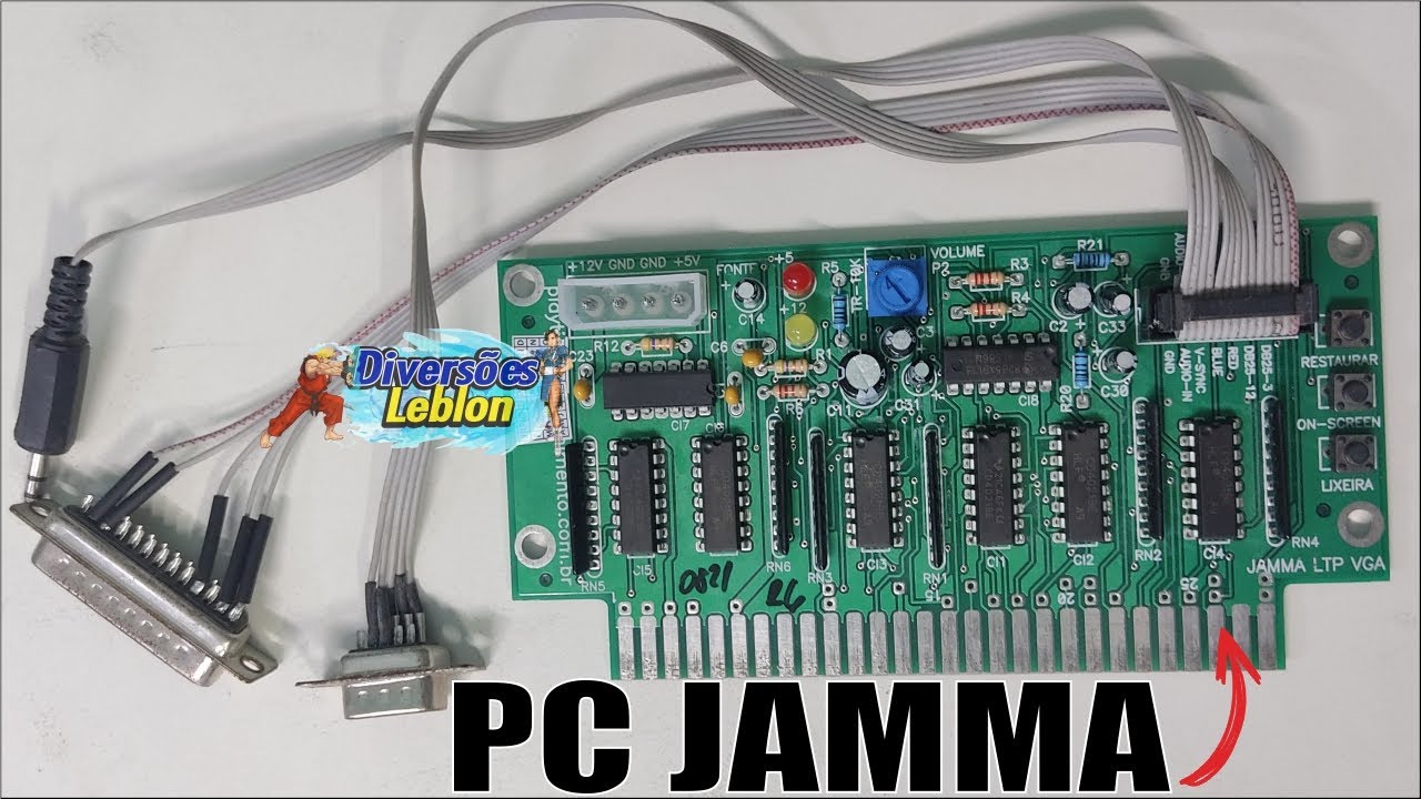 Placa PC Jamma Para Multijogos Arcade Retro Fliperama Pinball Dicas para Iniciantes