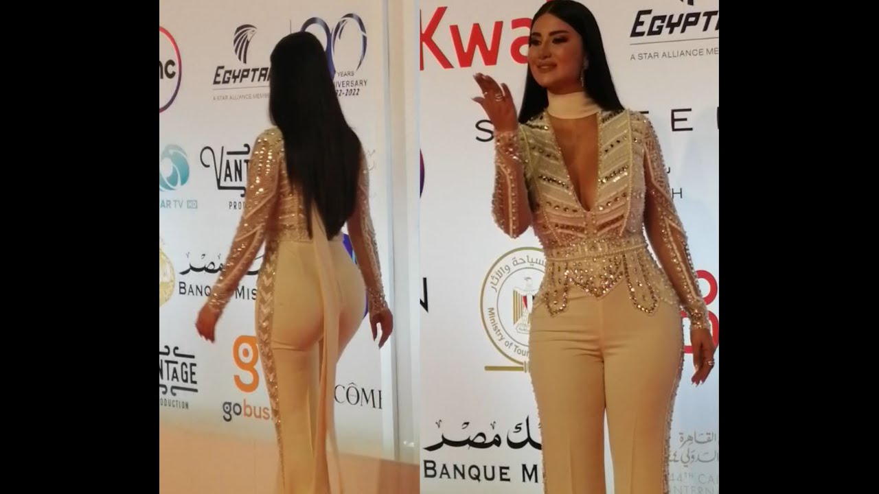 هدى الاتربي متفجرة الانوثة صدر ومؤخرة بارزين بعد عمليات التجميل فى مهرجان القاهرة