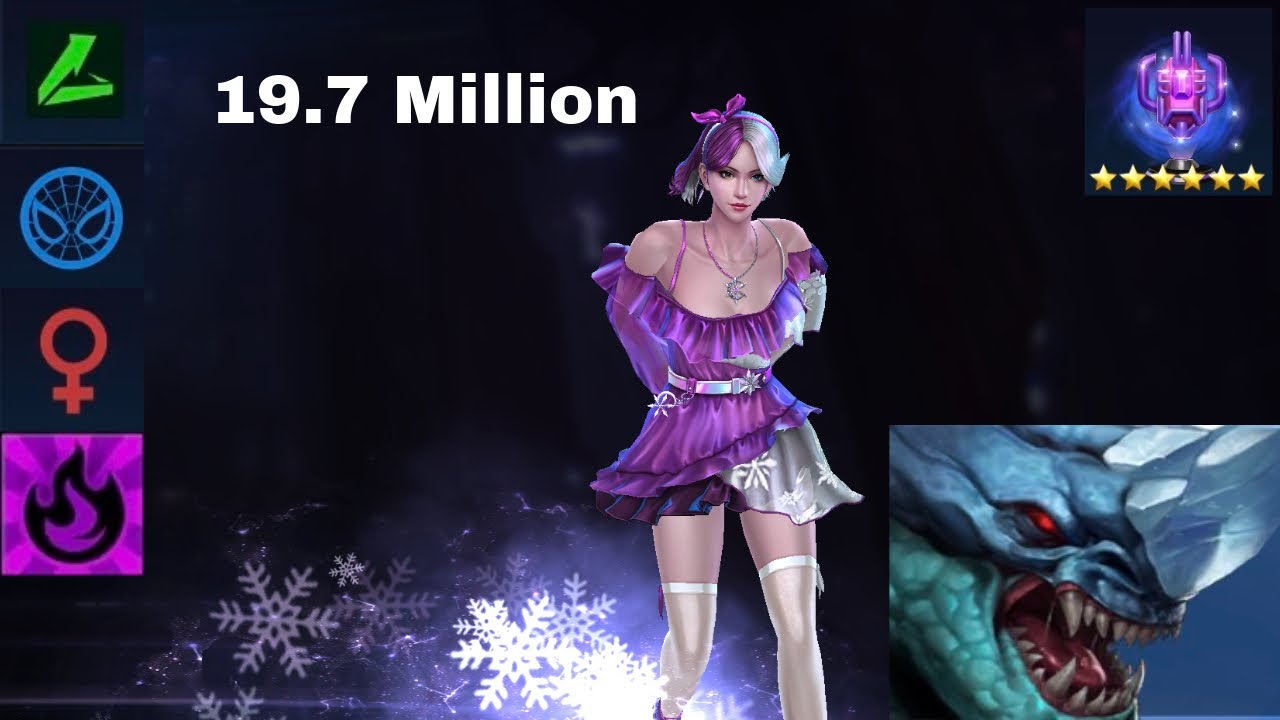 Luna Lilac 19.7 Million (Brilliant Rage) | Speed Hero Female ABX Burn - Marvel Future Fight