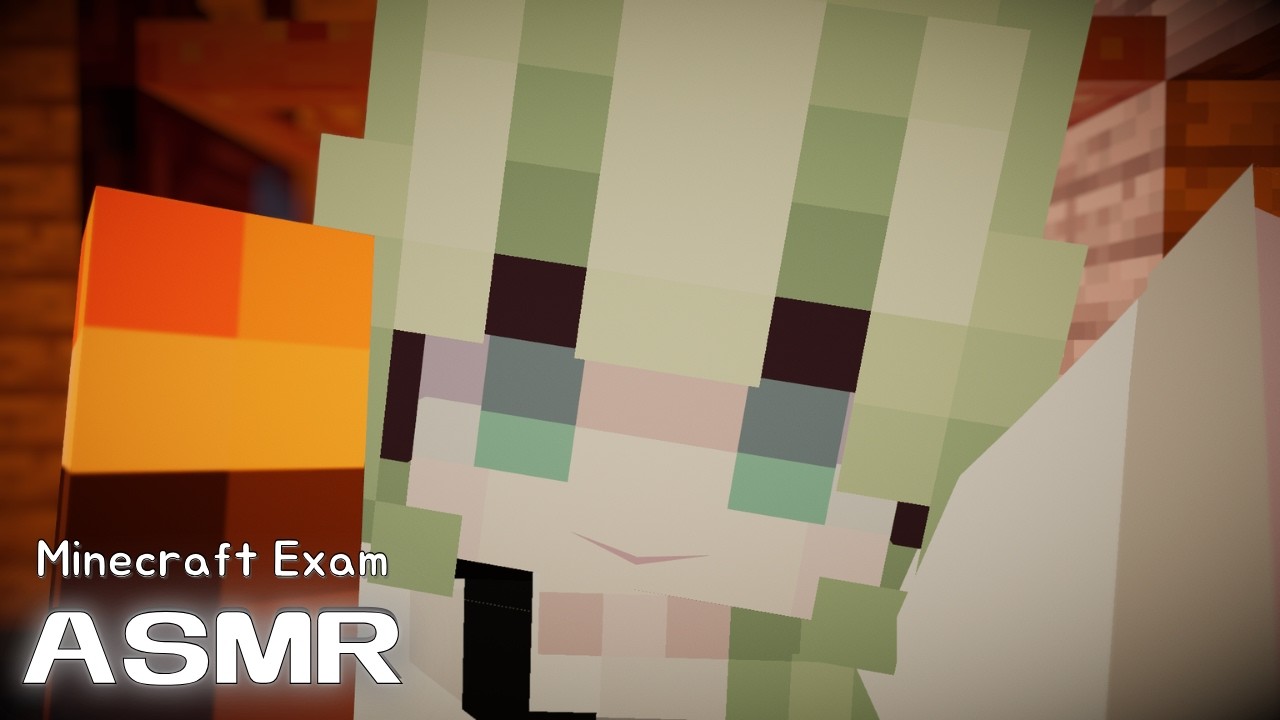 Осмотр раненого искателя приключений в деревенской аптеке ♡ ASMR ролевая игра в Minecraft ♡ VRcha...