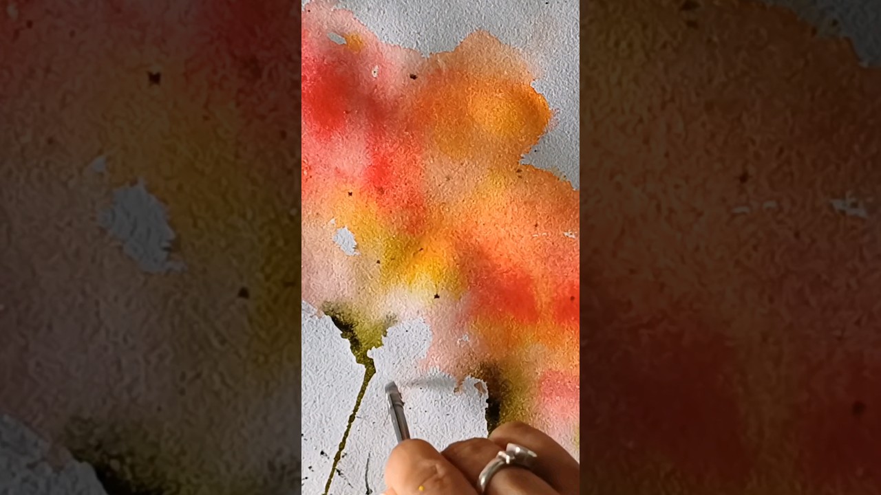 Abstract watercolor florals #watercolor #abstract #HegdeArt