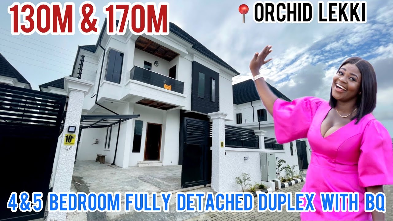 130m & 170m 4&5 Bedroom Fully Detached Duplex with Bq #houseforsale #lagosnigeria #luxurylifestyle