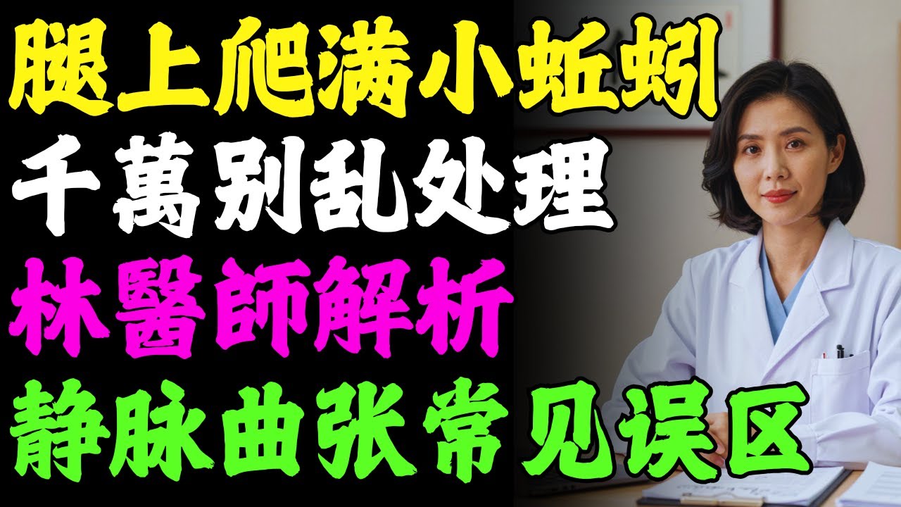 你腿上的“小蚯蚓”安全吗？很多人拖到太晚才后悔｜林医师说真话 #健康知識 #老年健康 #健康養生 #健康養心