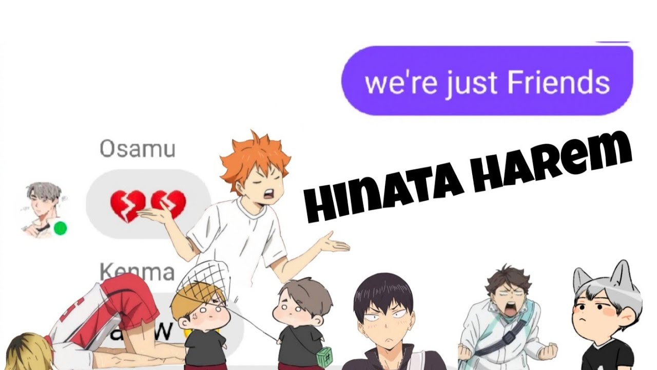 Haikyuu lyric chat: F.R.I.E.N.D.S lyric prank (Hinata harem)