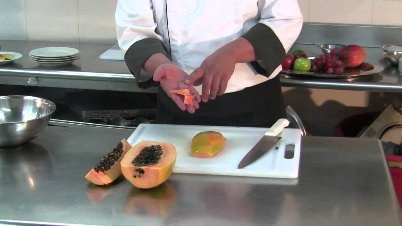 Cocina Fácil platos con frutas papaya