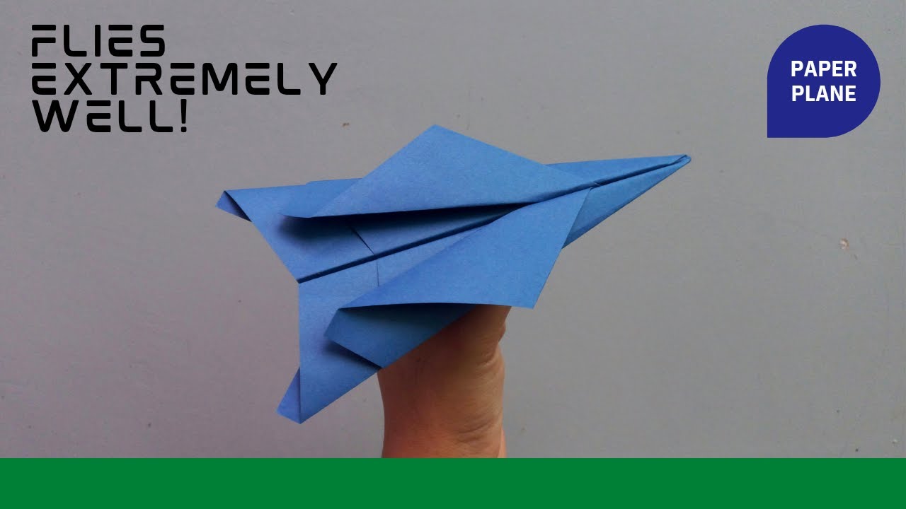 How to fold a paper airplane fast! &mdash; flies extremely well!