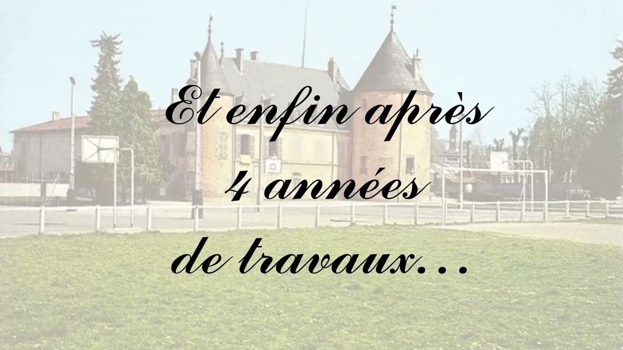 Travaux et inauguration du parc du château