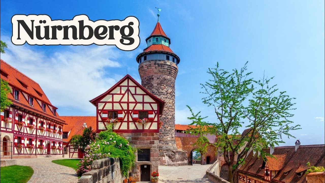 Spaziergang in Nürnberg, Deutschland  4K Video tour