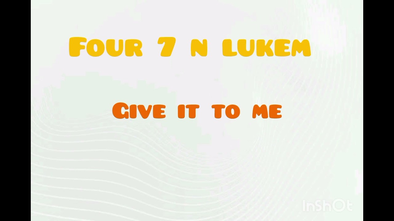 four7 n lukem - give it to me remix