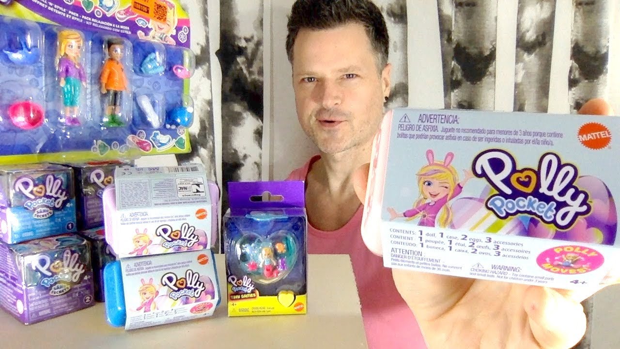 POLLY POCKET EASTER EGG PLAYSET WITH SURPRISE DOLL MATTEL BLIND BOX UNBOXING REVIEW