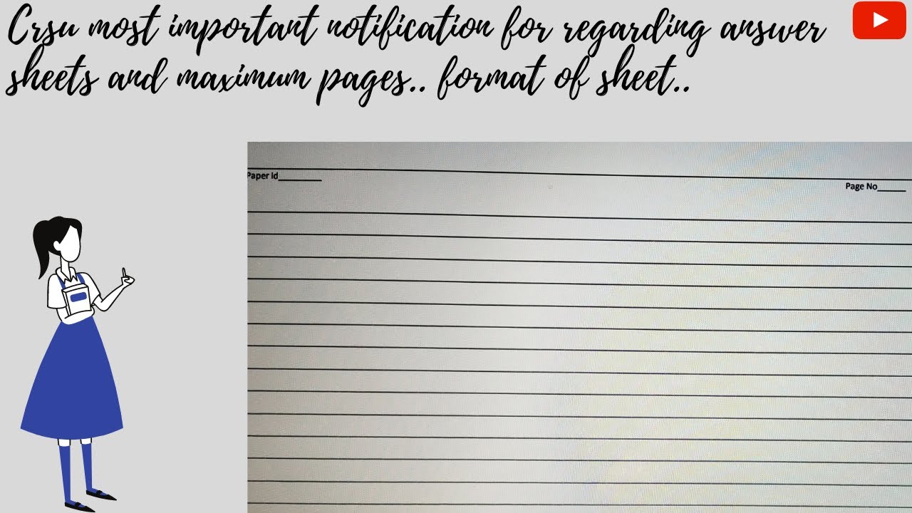 crsu online exam//how to fill answer sheets and upload //maximum pages used/important instructions.