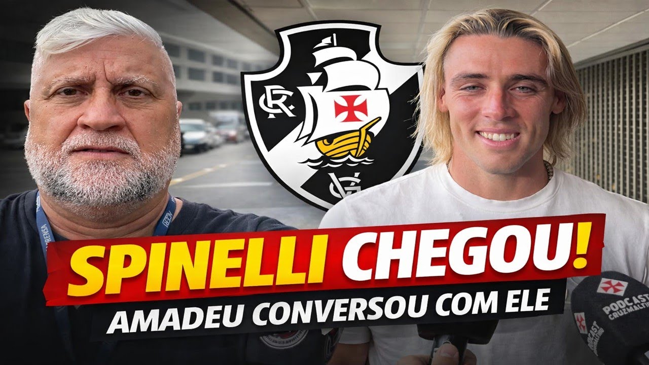 ANIMADO E PRONTO PRA JOGAR! CLÁUDIO SPINELLI JÁ ESTÁ NO RIO PARA REFORÇAR O VASCO