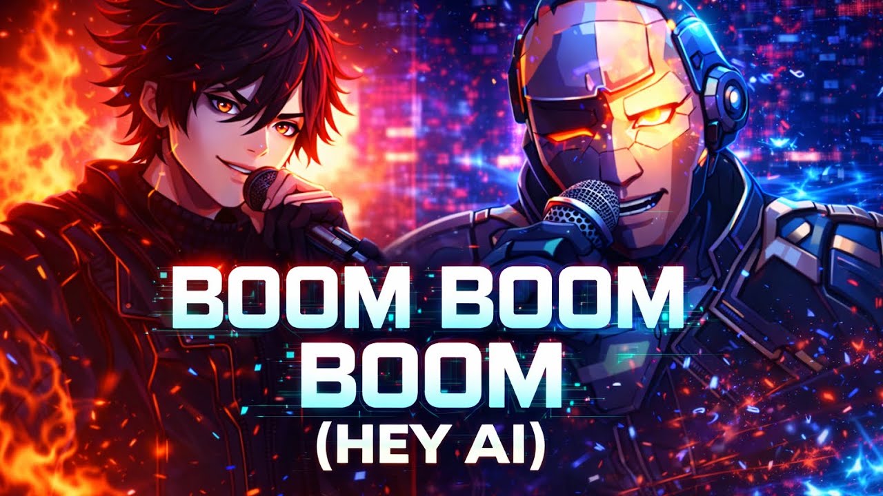 【Futuristic Rap / Techno Dark Rap / Cyber Hip-Hop 】Boom Boom Boom (Hey AI)