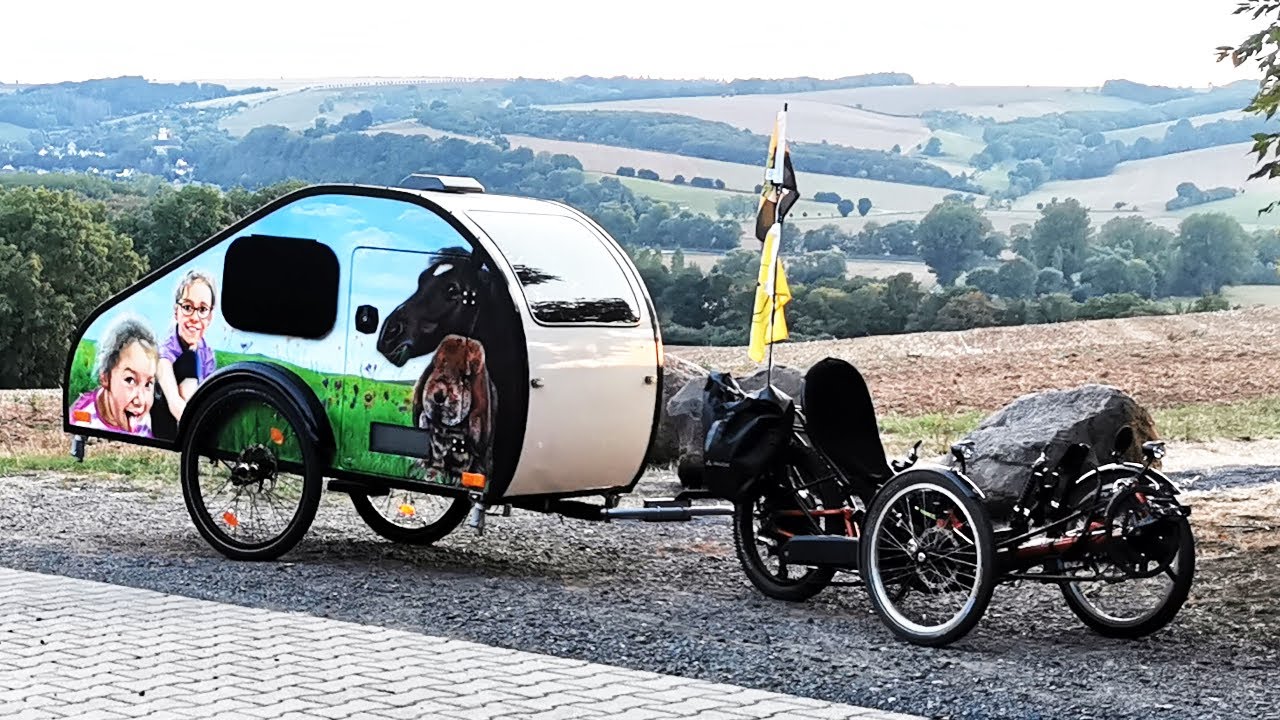 FaWoWa & Trike-Umbau von EBS, Tour zum zweiten Fahrrad Wohnwagen Treffen nach Wünschendorf