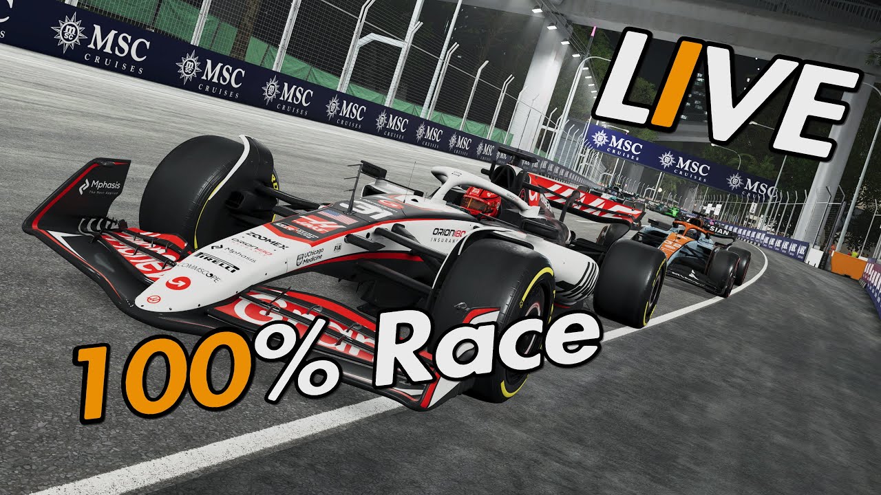 My first 100% race pt1. Live (F1-25) Dansk