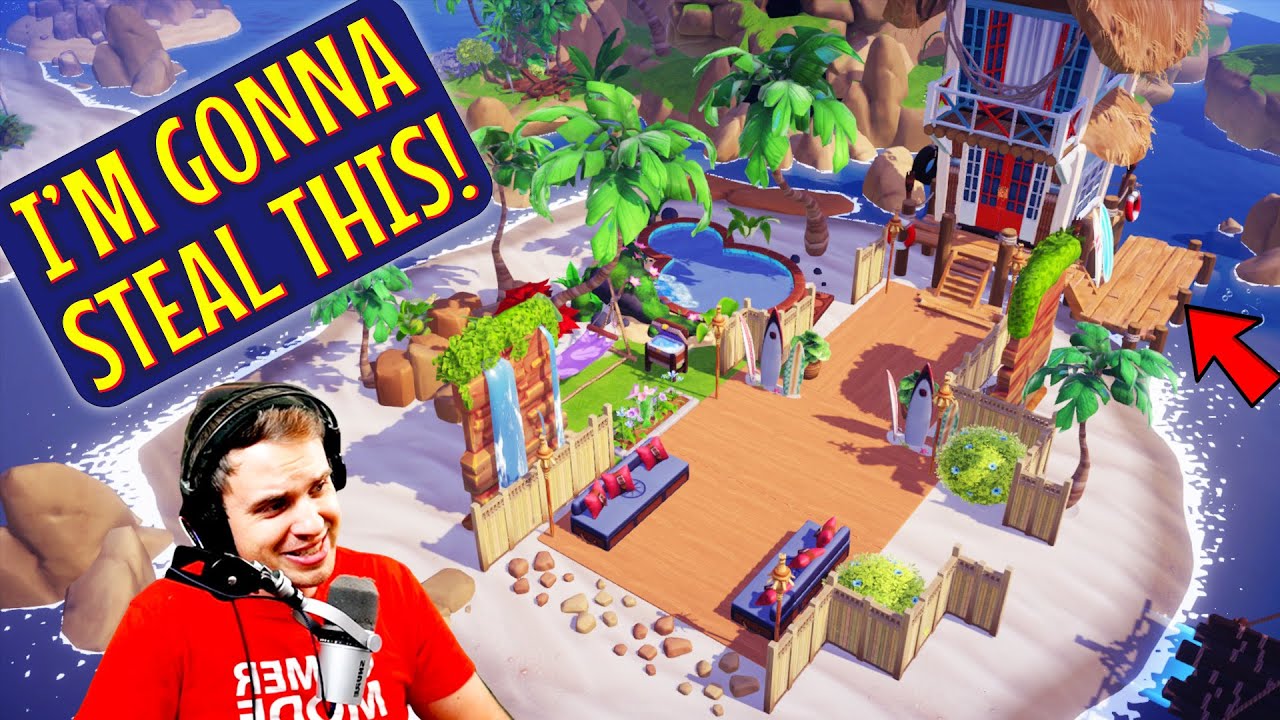 Disney Dreamlight Valley. I'm Stealing This EPIC Island Beach House Build!