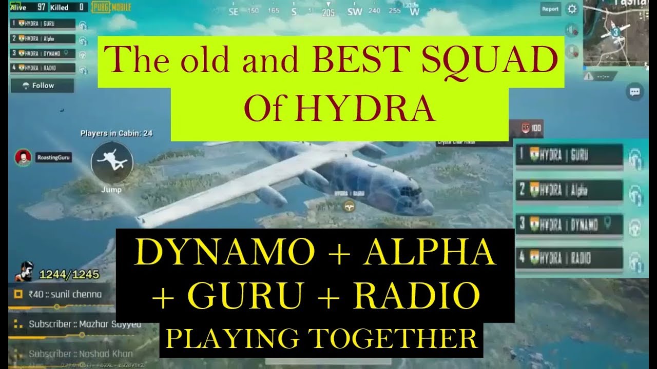 The BEST SQUAD OF HYDRA - DYNAMO, RADIO, GURU, ALPHA PLAYING TOGETHER | #Alpha #Dynamo