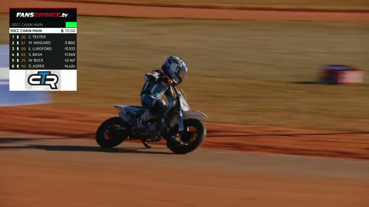 2026 Winter Throwdown Flat Track Race 50cc Chain Day 1