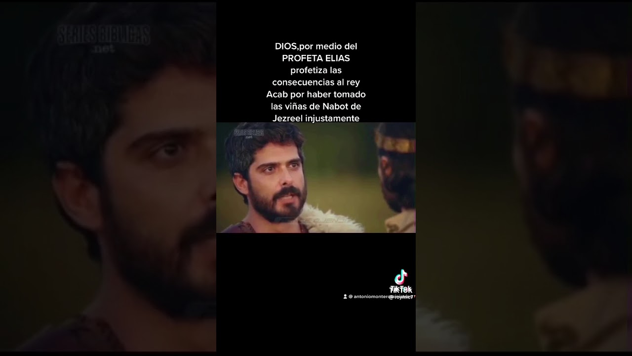 El profeta Elias y Acab @que bendita profec&iacute;as 😳Dios m&iacute;o😭😭😭😢PADRE