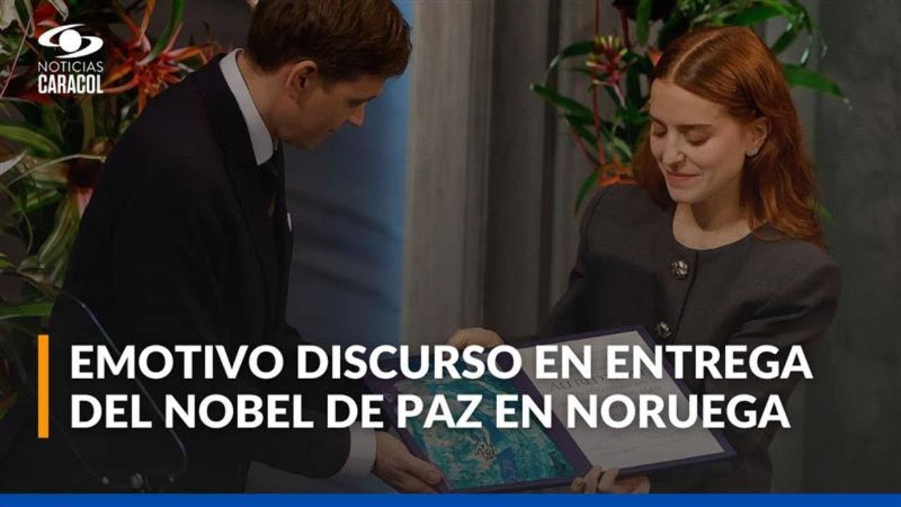 Emotivo discurso de Ana Corina Sosa, hija de María Corina Machado, en ceremonia del Nobel de Paz