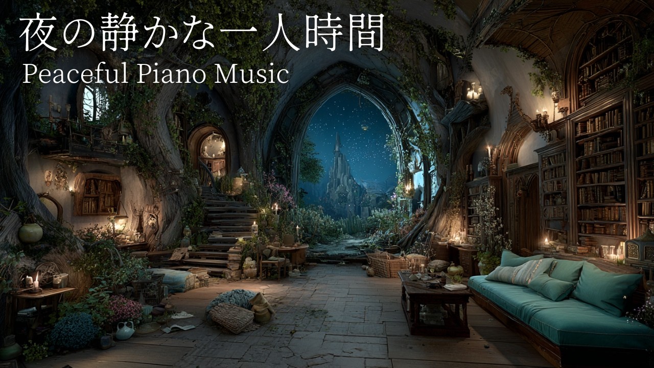 【夜のピアノBGM】途中広告なし｜自律神経を整えるピアノ｜1日の終わりに聴く｜心を落ち着かせる前向きで心地よいメロディー🌿432Hzの周波数