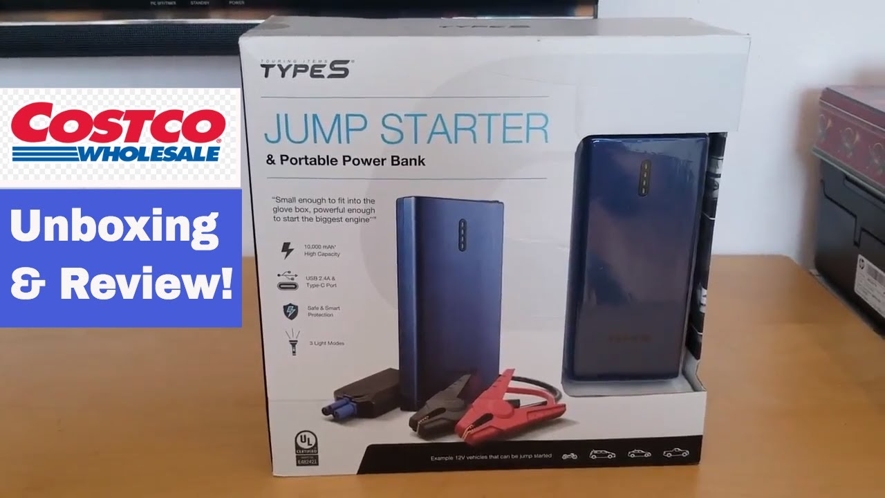 Costco Type-S Jumper Starter & Powerbank for $49 Unboxing & Review!