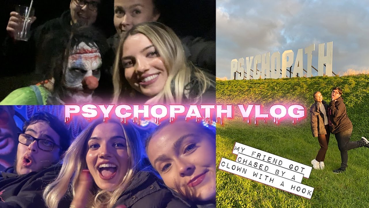 Getting chased with chainsaws & flirting with clowns | PSYCHOPATH FEAR GROUND VLOG