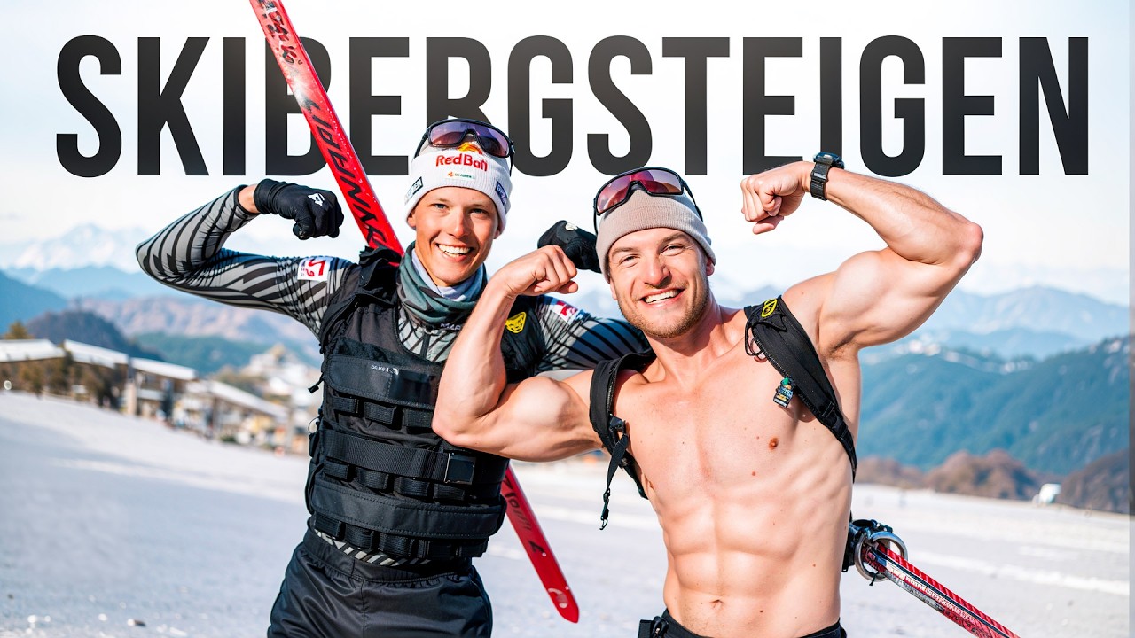 EXTREMES SKIBERGSTEIGEN ⛷️💥 Sascha Huber im Rennen mit Profi Paul Verbnjak!