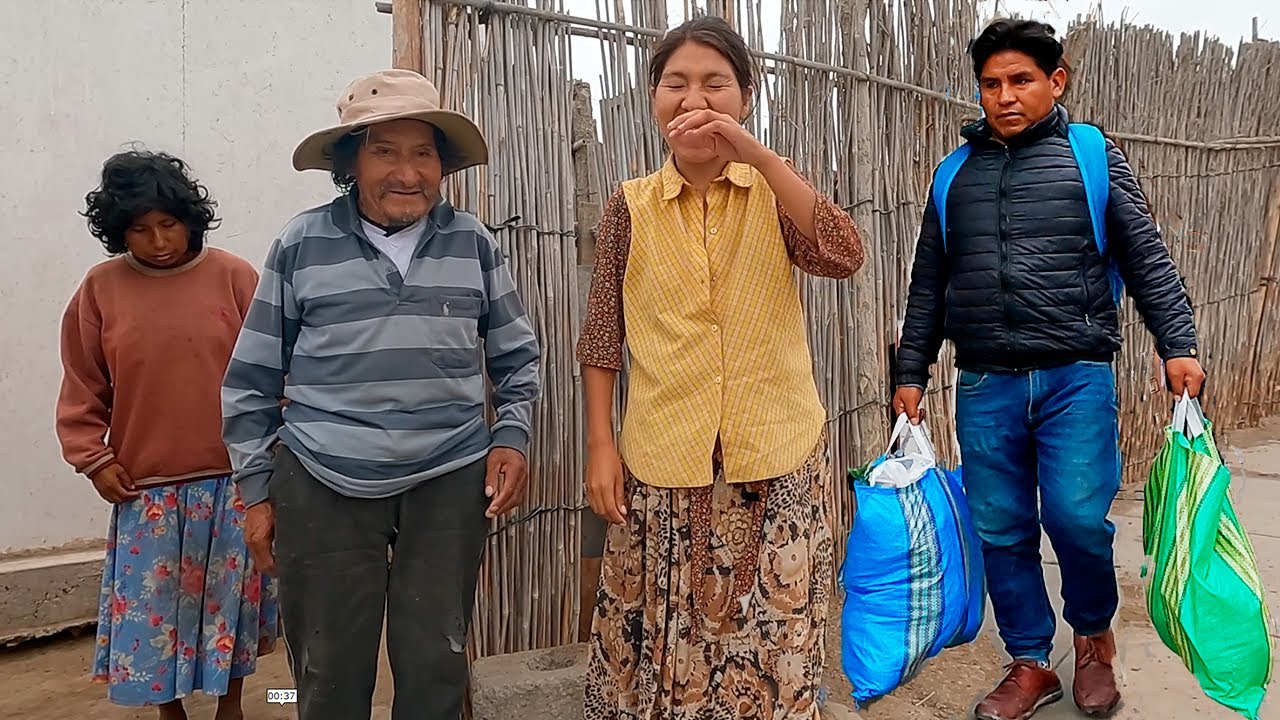 Este HOMBRE vive SOLO con sus 2 HIJAS - Don ANDRES y llevamos AYUDA