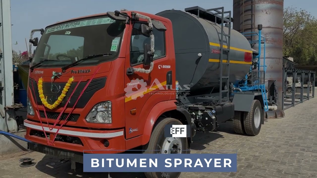 Atlas truck mounted bitumen sprayer ready for delivery