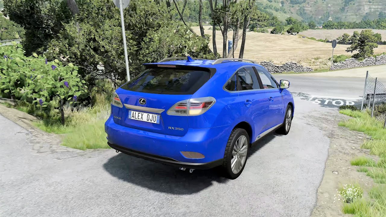 BeamNG.drive - Lexus RX350 2013 - Car Show Test Drive Crash .