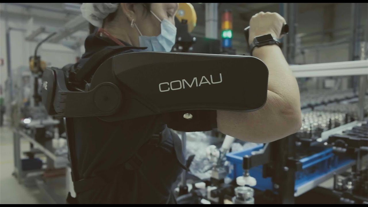 Test operativo dell'esoscheletro Mate di Comau in Metatron