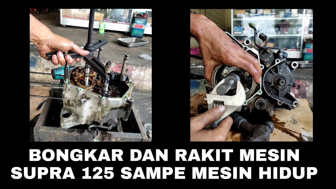 COCOK UNTUK PEMUL TUTORIAL BONGKAR DAN RAKIT MESIN HONDA KARISMA SUPRA 125 LENGKAP DAN DETAIL